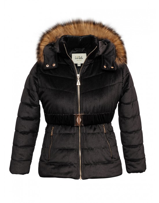 Girls Jacket Quilted Urban Black